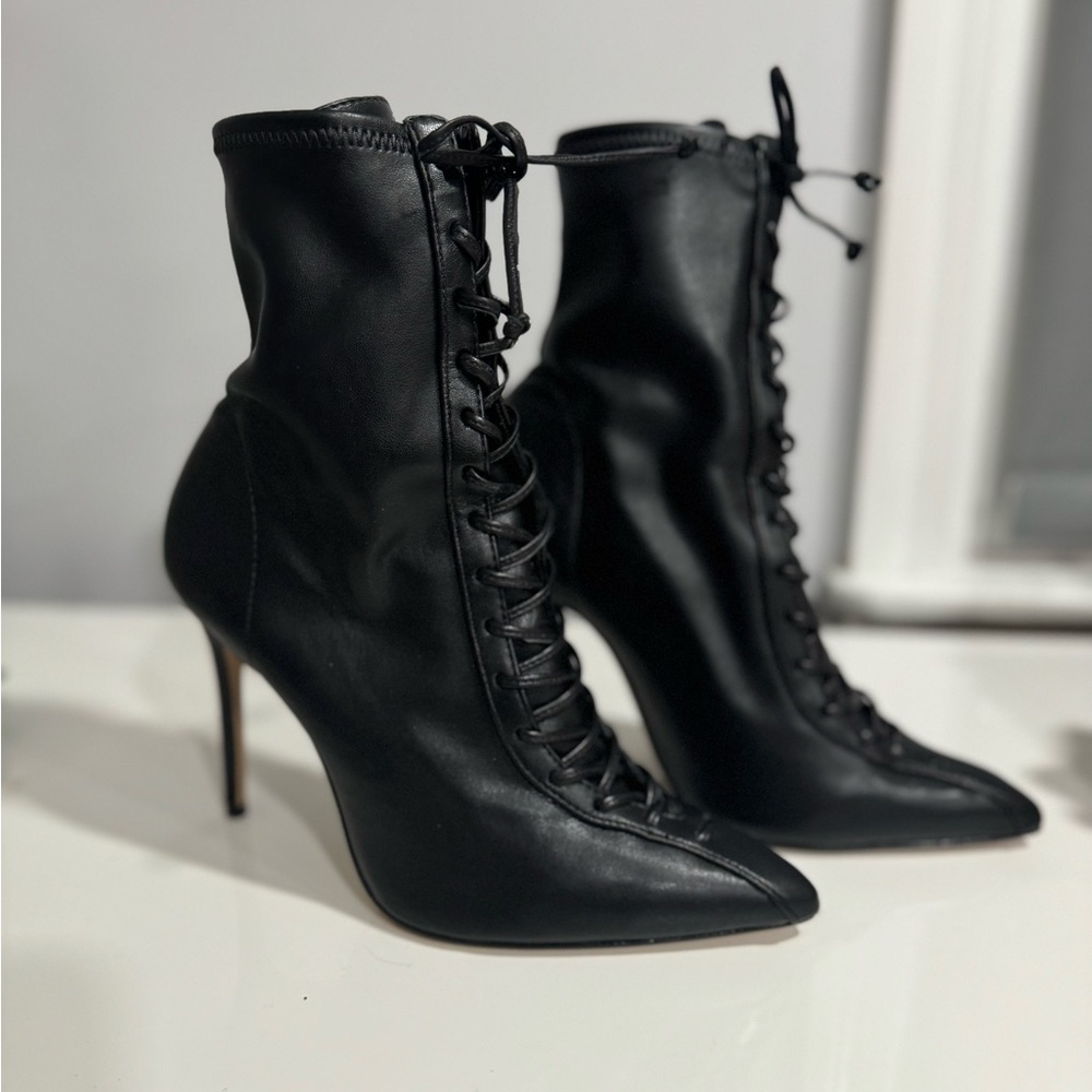 Schutz Black Booties